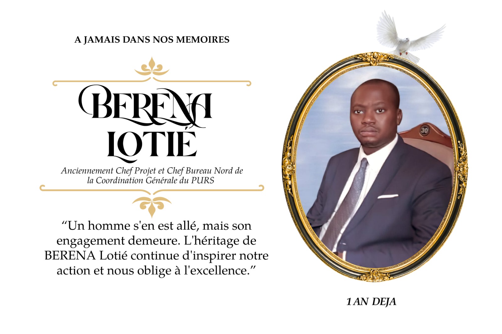 À la mémoire de BERENA Lotié